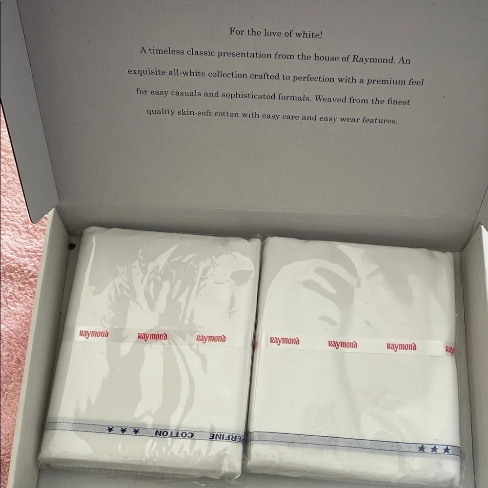 Raymond Classic White Men's white cotton cloth gift